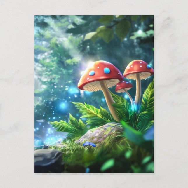 Mushroom Forest Vykort (Framsida)