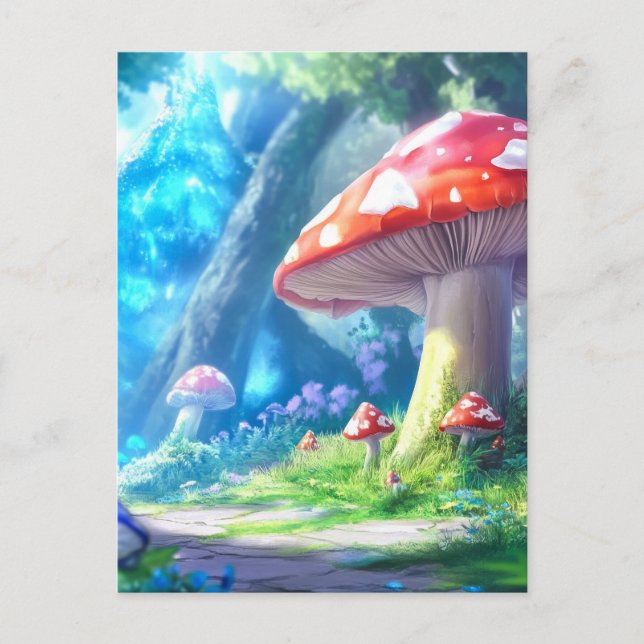 Mushroom Forest Vykort (Framsida)