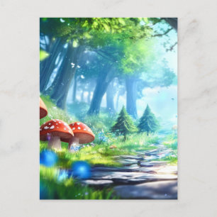 Mushroom Forest Vykort