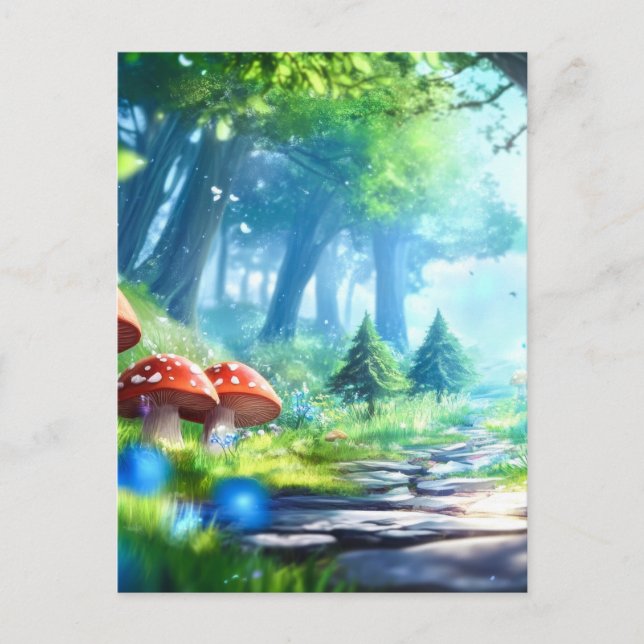 Mushroom Forest Vykort (Framsida)