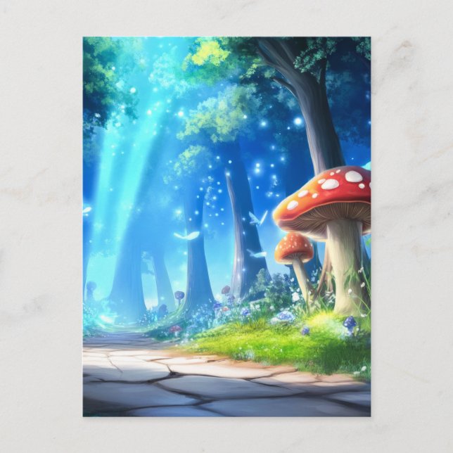 Mushroom Forest Vykort (Framsida)