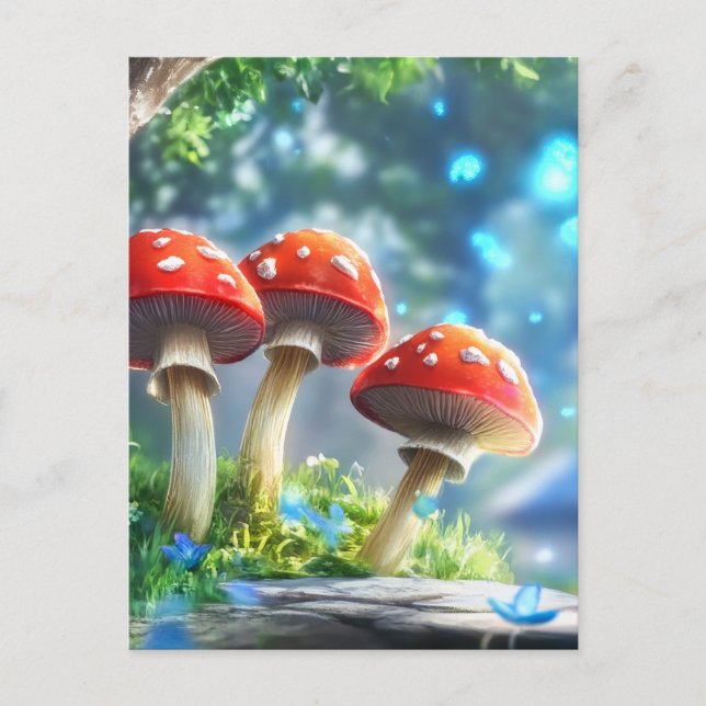 Mushroom Forest Vykort (Framsida)