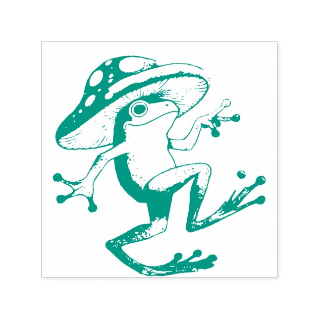 Mushroom Frog                                      Självfärgande Stämpel (Design)