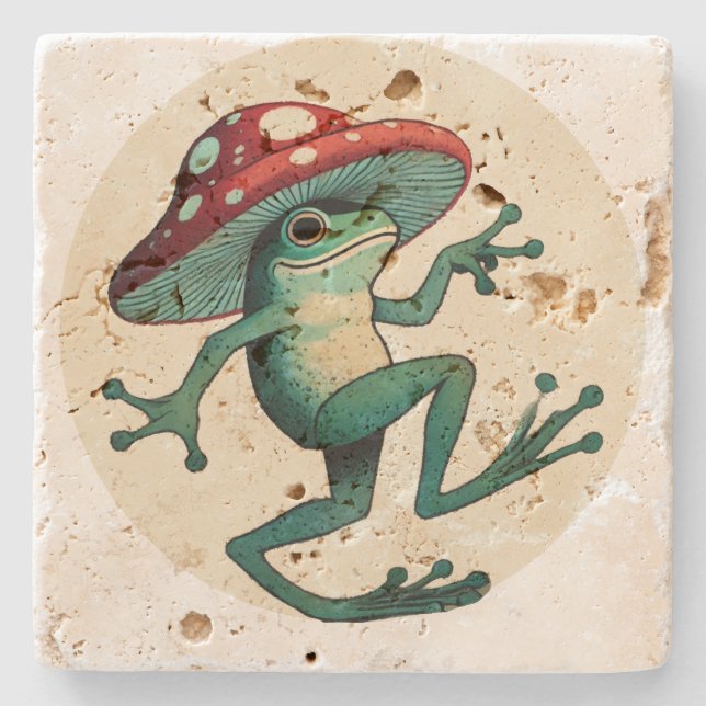 Mushroom Frog Stenunderlägg (Framsidan)