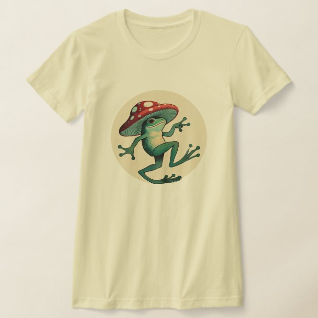 Mushroom Frog T Shirt (Laydown)
