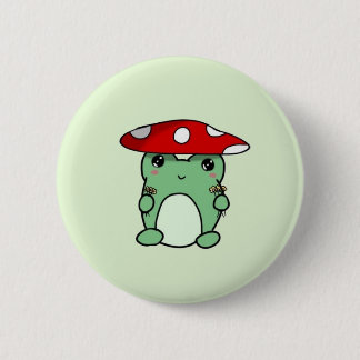 Mushroom Froggy Button Knapp