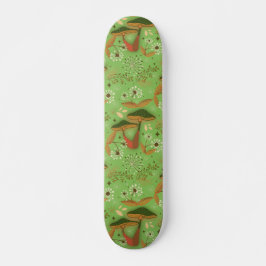Mushroom Garden Geen Mini Skateboard Bräda 18,5 Cm