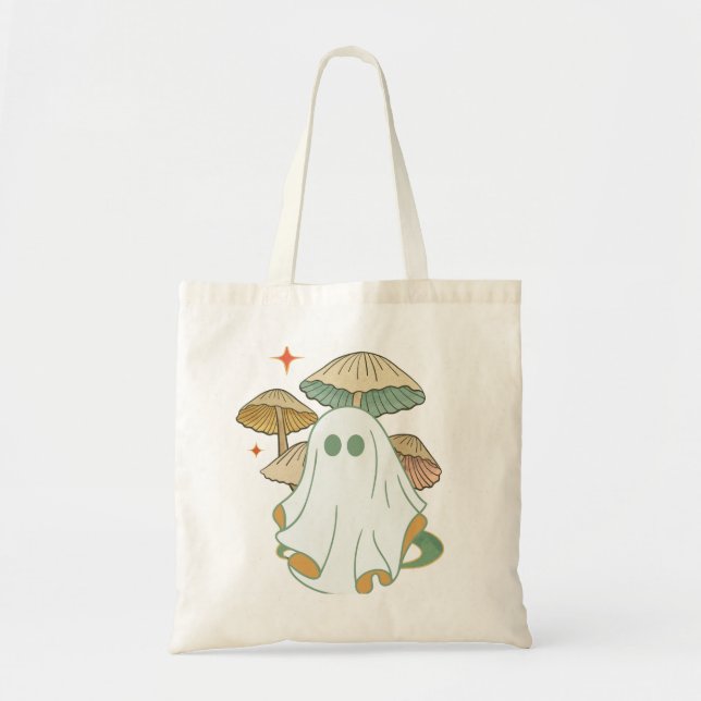 Mushroom Ghost Vintage Tygkasse (Framsidan)