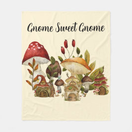 Mushroom Gnome Enchantment Fleecefilt