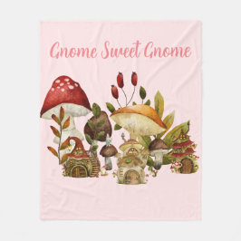 Mushroom Gnome Enchantment Fleecefilt