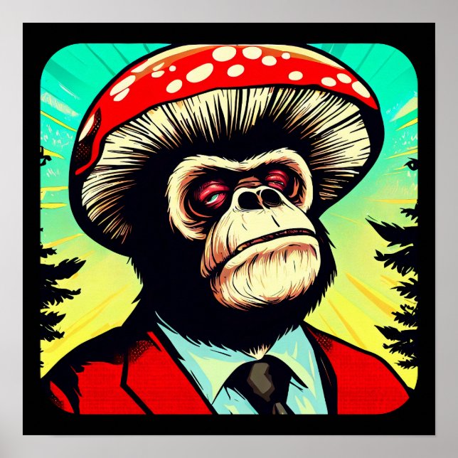Mushroom Gorilla Poster (Framsidan)