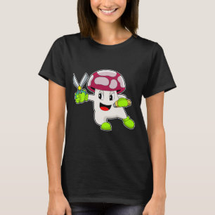 Mushroom Hairdresser Scissors T Shirt