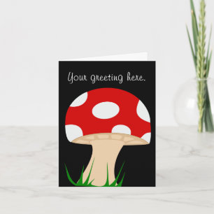 Mushroom-hälsningskort Kort