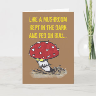 Mushroom-hälsningskort Kort