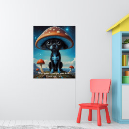 Mushroom Hats and Puppy Tassar: Galactic Roligt Poster