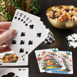 Mushroom Home Monogram-barn Gamla Maid-spel Casinokort