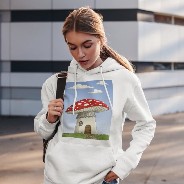 Mushroom House Hoodie T Shirt (Skapare uppladdad)
