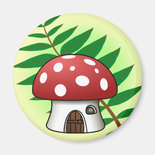 Mushroom House Magnet (Framsidan)