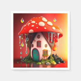 Mushroom House Pappersservett