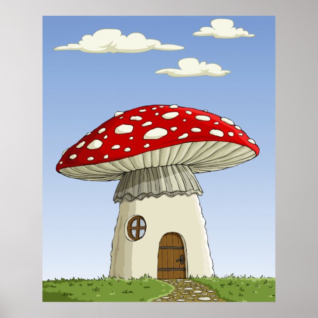 Mushroom House Poster (Framsidan)