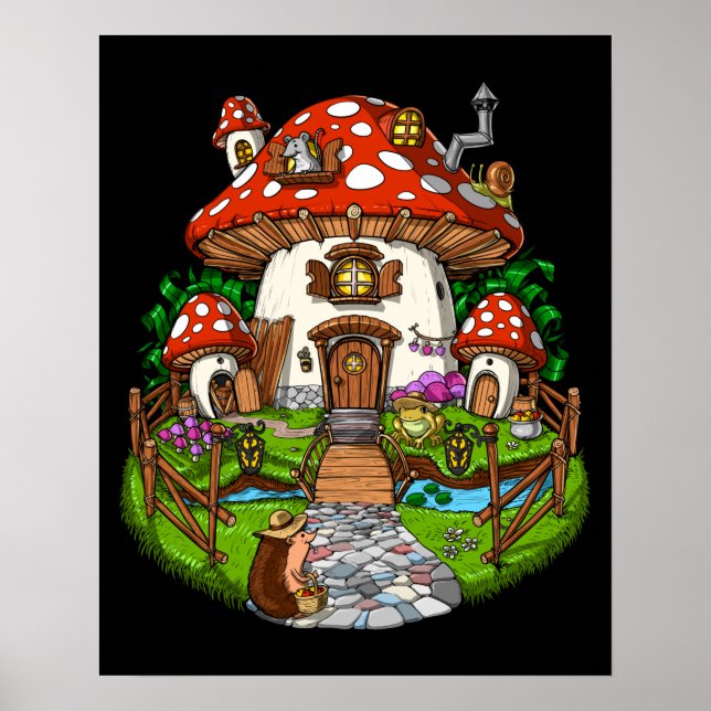 Mushroom House Poster (Framsidan)