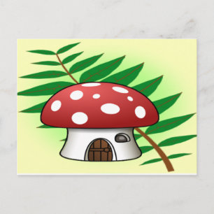 Mushroom House Vykort