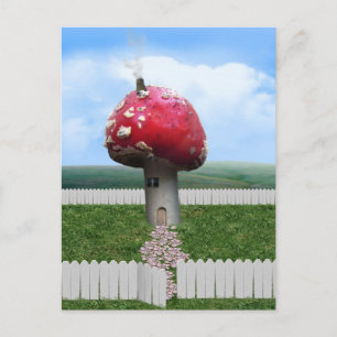 Mushroom House Vykort