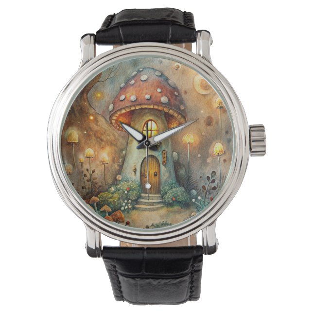 Mushroom House Watch Armbandsur (Framsida)