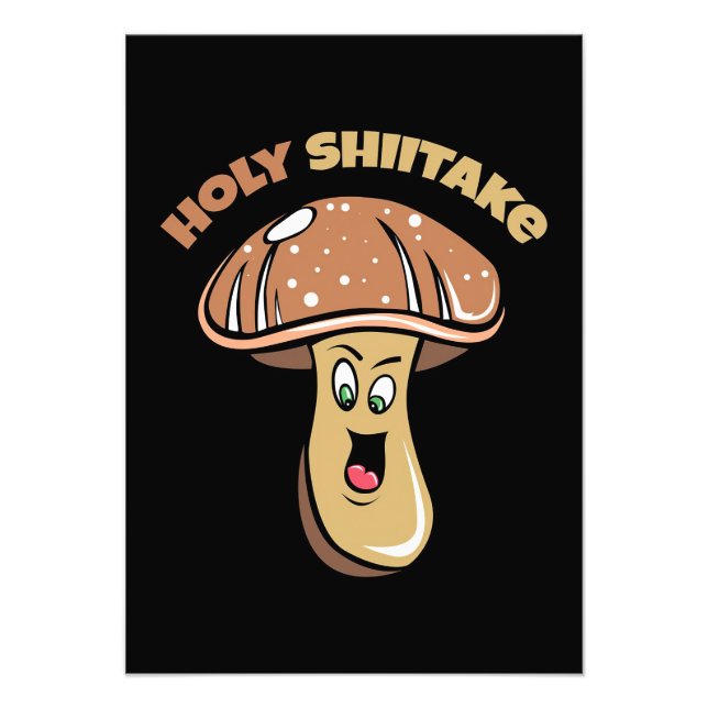 Mushroom Hunter Heliga Shiitake Mushroom Fototryck (Framsidan)
