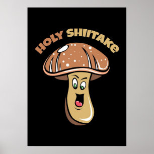 Mushroom Hunter Heliga Shiitake Mushroom Poster