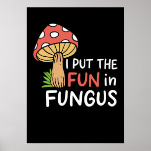 Mushroom Hunter, jag satte Roligten i svampar Poster