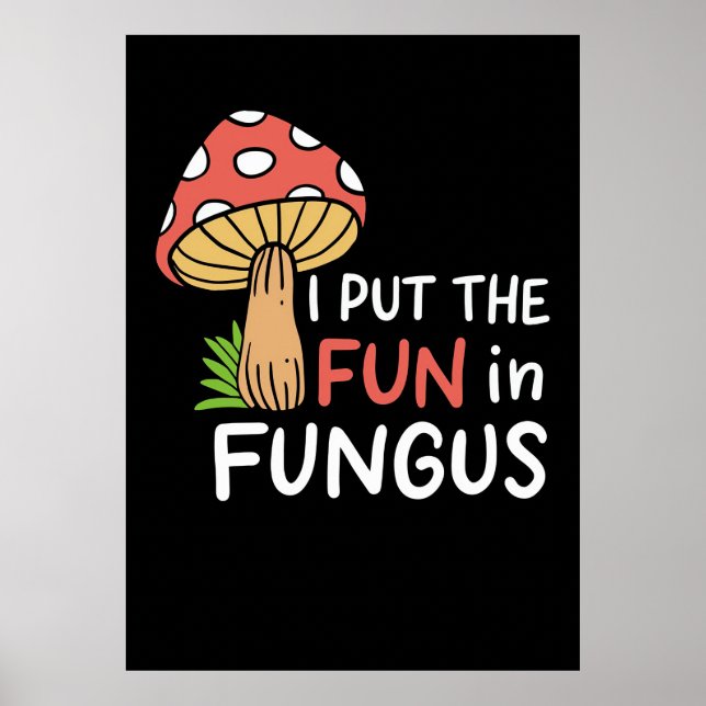 Mushroom Hunter, jag satte Roligten i svampar Poster (Framsidan)