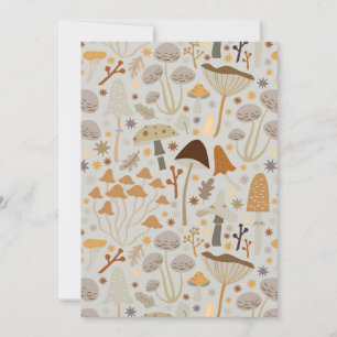 Mushroom Hunter Mid Century Mushroom Tack Kort