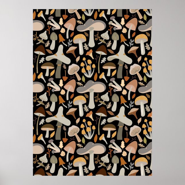 Mushroom Hunter Mid Mushroom Poster (Framsidan)