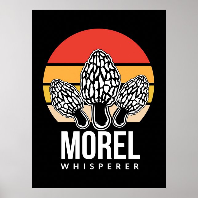 Mushroom Hunter Morel Whisperer Poster (Framsidan)