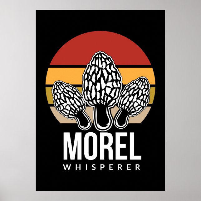 Mushroom Hunter Morel Whisperer Poster (Framsidan)
