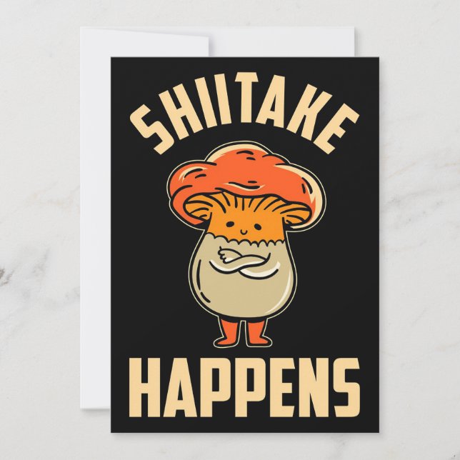 Mushroom Hunter Mushroom Fungi Tack Kort (Framsida)