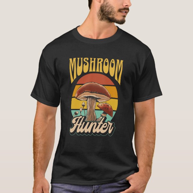 Mushroom Hunter Picking Collect Picker Collecting T Shirt (Framsida)