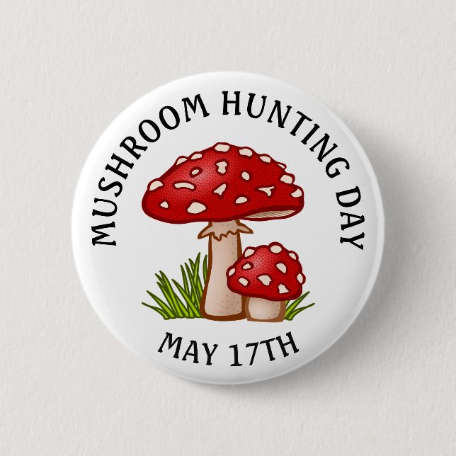 Mushroom Hunting Day 17 May Button Knapp (Framsida)