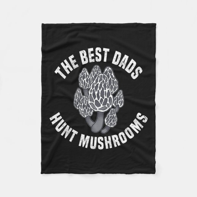 Mushroom Hunting Morel Shrooming Fleecefilt (Framsidan)