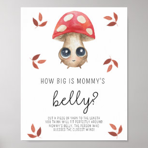 Mushroom - Hur stort är mamma belly-spelet poster? Poster