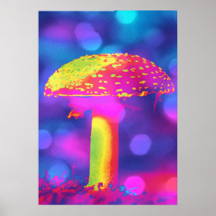 Mushroom i Ljus Poster