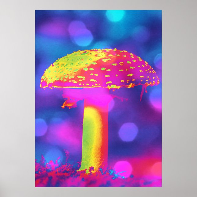 Mushroom i Ljus Poster (Framsidan)