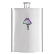 Mushroom in white Trippy Psychedelic Färger