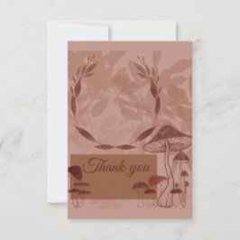 Mushroom Kärlek Tack Kort