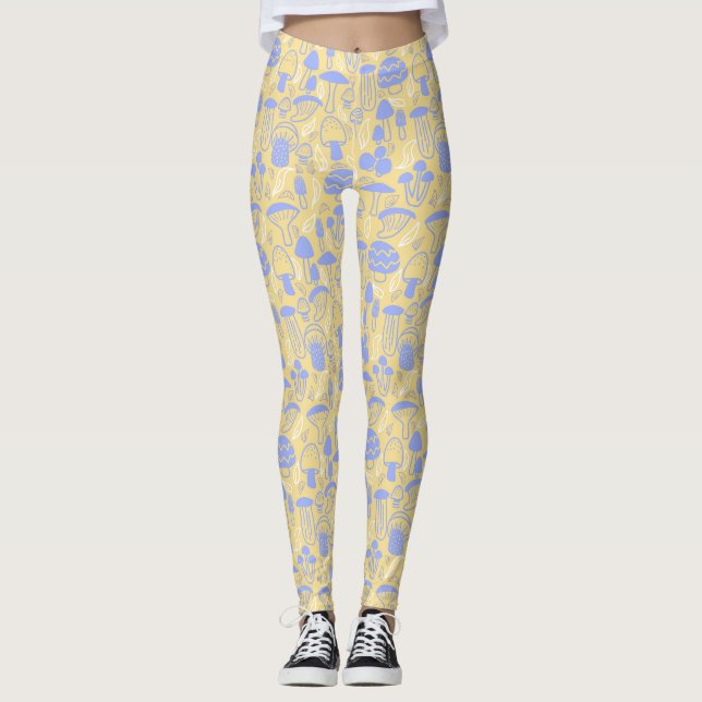Mushroom Lavender Cream Leggings (Framsida)