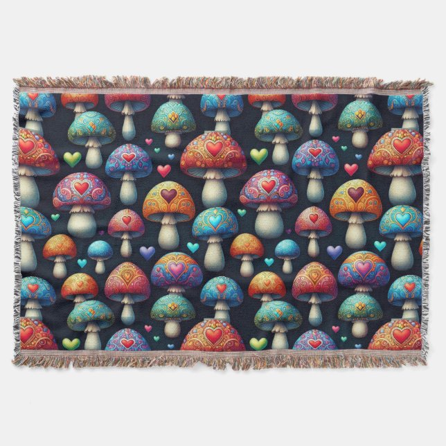 Mushroom Love Filt (Framsidan)