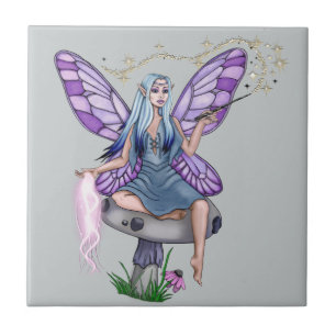 Mushroom Magic Fairy Kakelplatta