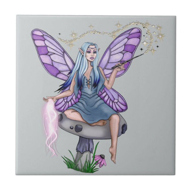 Mushroom Magic Fairy Kakelplatta (Framsidan)