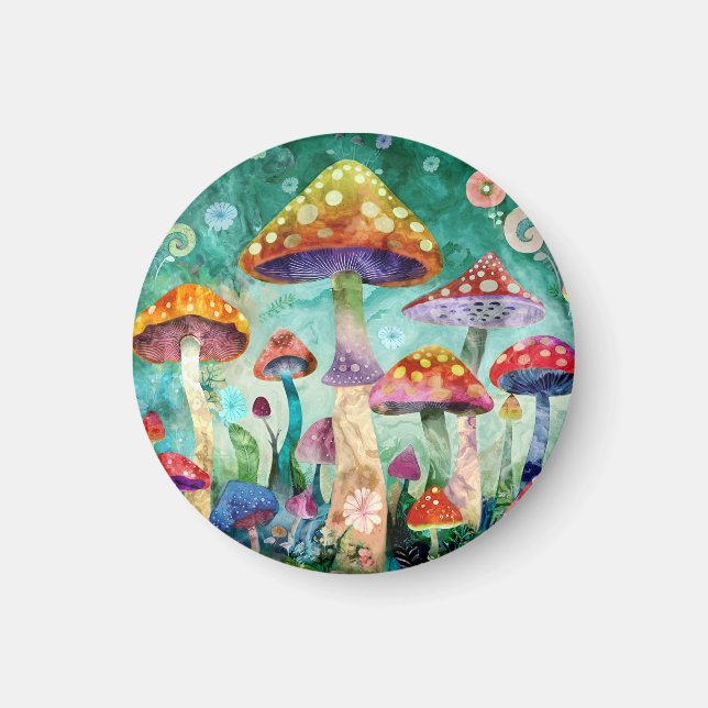 Mushroom Magic Forest Magnet (Framsidan)